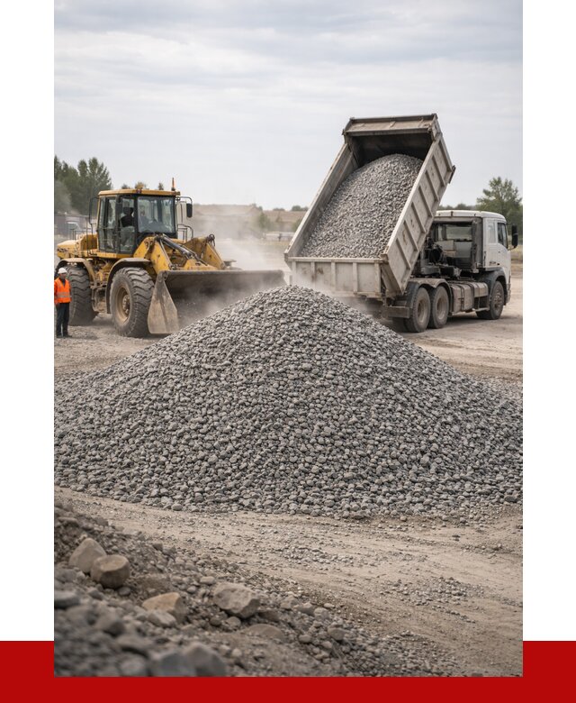 Купить щебень с доставкой в Приморско-Ахтарске от 2535 руб. | ПРОНЕРУДПрр