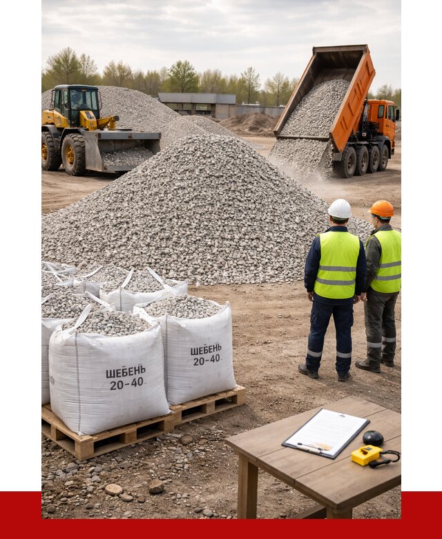 Известняковый щебень 20-40 в Приморско-Ахтарске от 2129 р. ПРОНЕРУДПрр