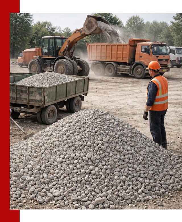 Доставка известнякового щебня фракция 20–40 в Приморско-Ахтарске