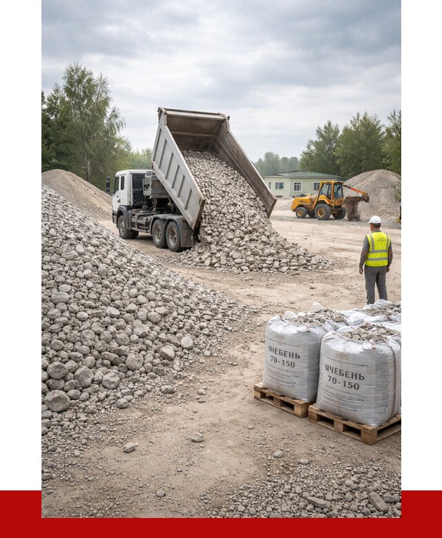 Известняковый щебень фракция 70-150 в Приморско-Ахтарске от 1267 р. | ПРОНЕРУДПрр