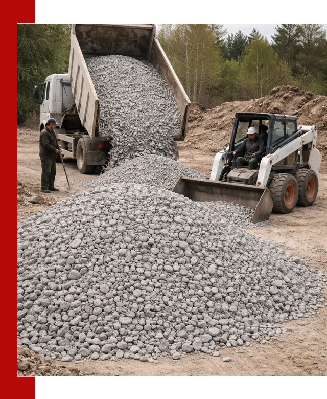 Доставка доломитового щебня в Приморско-Ахтарске напрямую от карьера