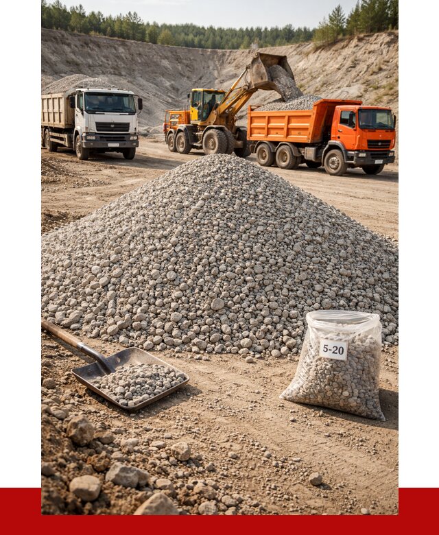 Доломитовый щебень фр. 5-20 в Приморско-Ахтарске от 4258 р. | ПРОНЕРУДПрр