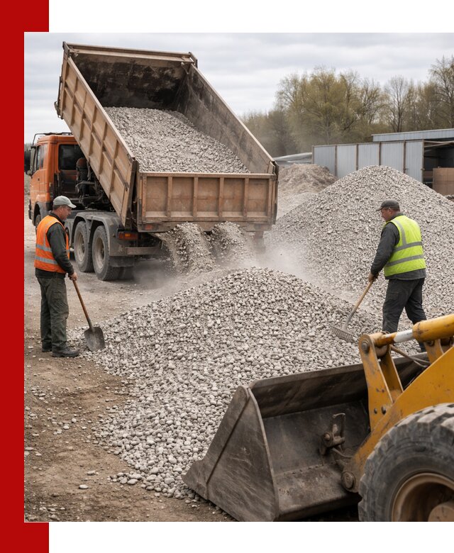 Доломитовый щебень фракции 5-20 с доставкой в Приморско-Ахтарске