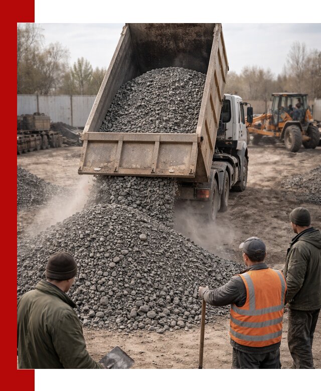 Доставка шлакового щебня в удобные сроки по выгодной цене в Приморско-Ахтарске