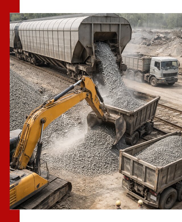 Доставка железнодорожного щебня в Приморско-Ахтарске крупными партиями быстрого отгруза