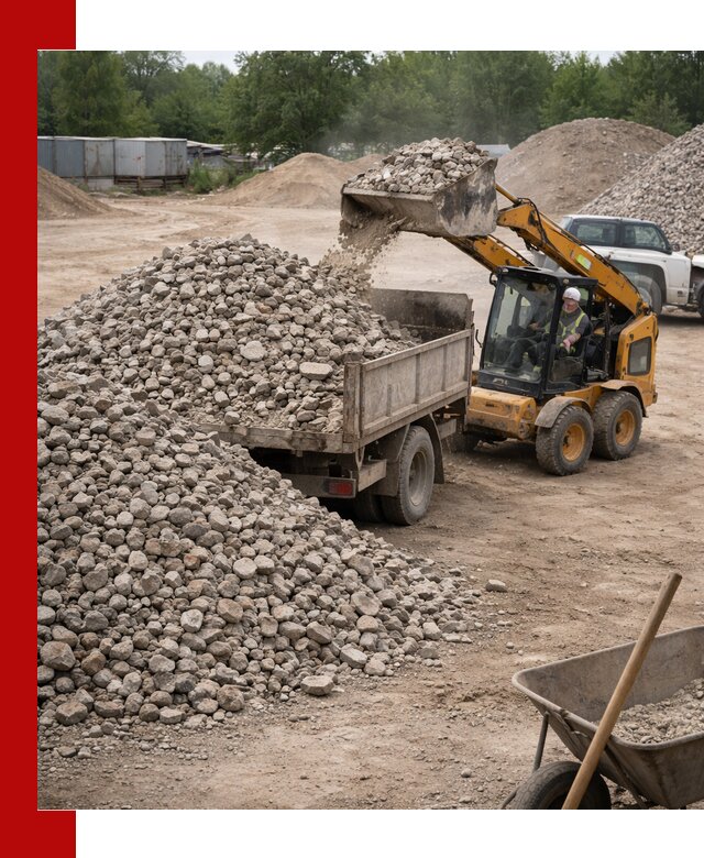 Доставка вторичного щебня в Приморско-Ахтарске для строительных работ