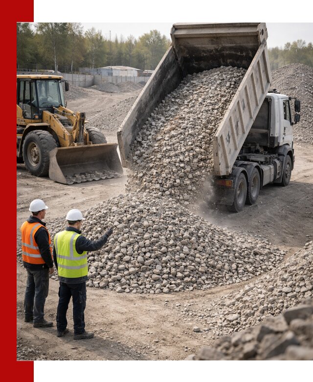 Вторичный щебень фракция 40–70 доставка в Приморско-Ахтарске