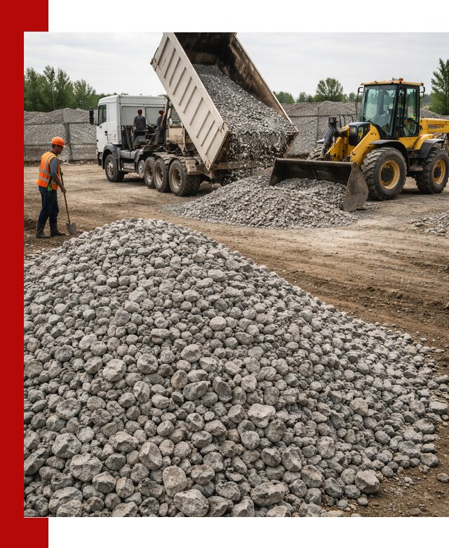 Доставка бетонного щебня фракции 40-70 в Приморско-Ахтарске