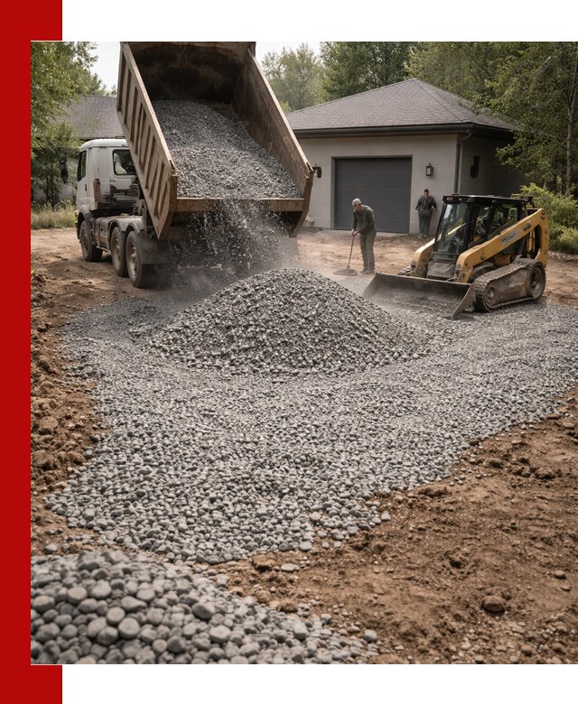 Щебень для парковки в Приморско-Ахтарске: доставка и укладка качественного материала