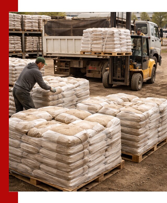 Карьерный песок в мешках с доставкой в Приморско-Ахтарске