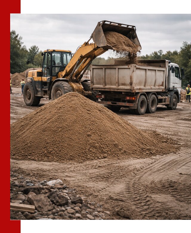 Доставка речного песка навалом в Приморско-Ахтарске быстро и выгодно