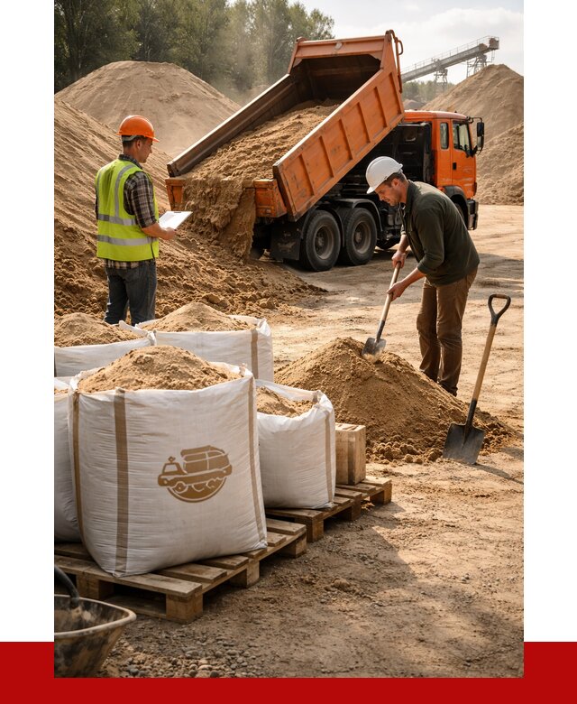 Строительный песок в Приморско-Ахтарске от 2230 р. с доставкой, ПРОНЕРУДПрр