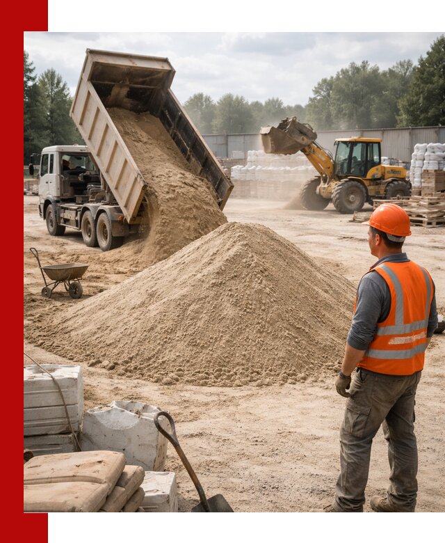 Доставка строительного песка с самосвалом в Приморско-Ахтарске