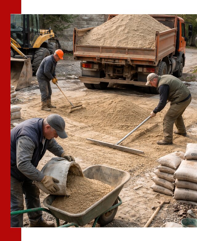 Поставка песка для стяжки в Приморско-Ахтарске с быстрой доставкой