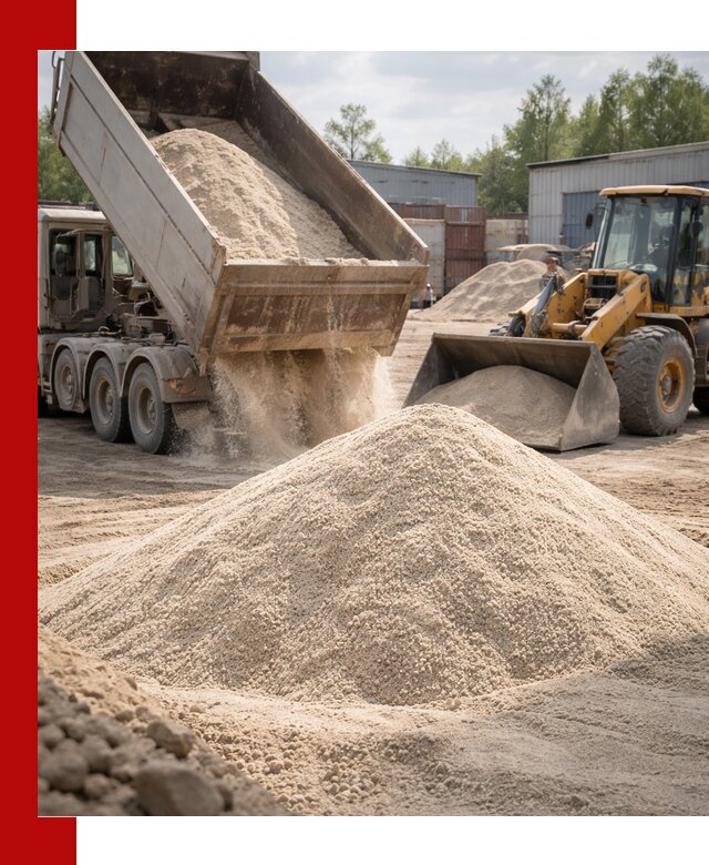 Кварцевый песок с доставкой в Приморско-Ахтарске для строительных работ