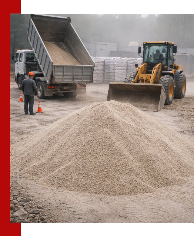 Кварцевый песок фракция 0–8 для стройработ в Приморско-Ахтарске