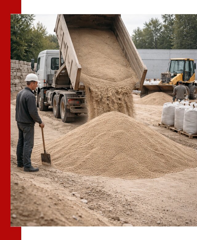 Кварцевый песок фракция 0–3 мм с доставкой в Приморско-Ахтарске