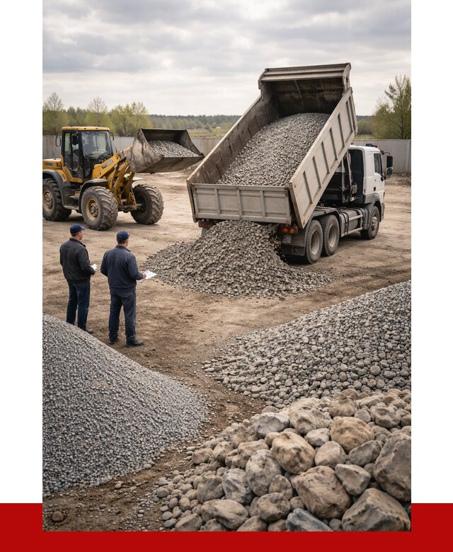 Гравий и камень с доставкой в Приморско-Ахтарске от 4258 р. - ПРОНЕРУДПрр