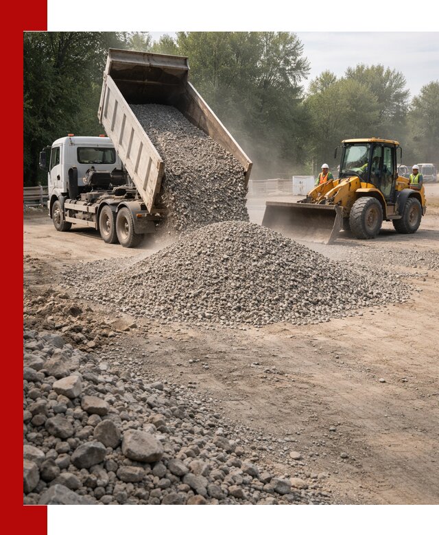 Гравий фракция 5–20 доставка в Приморско-Ахтарске оптом и в розницу