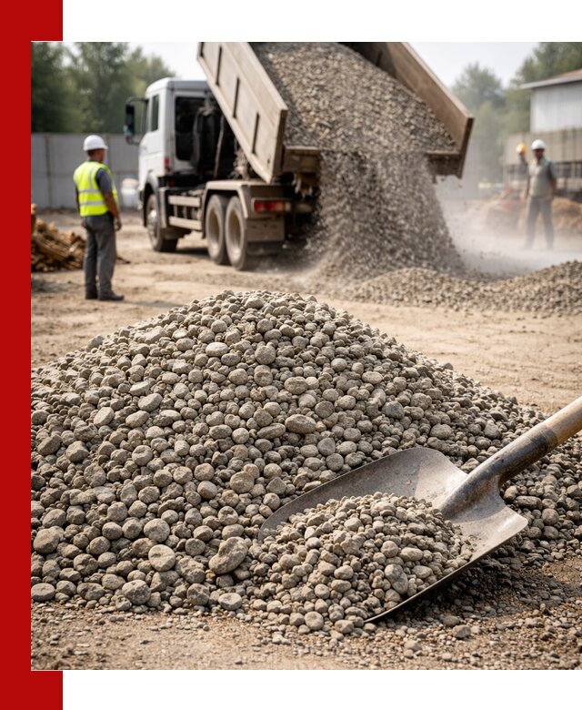 Доставка гравия фракции 20-40 в Приморско-Ахтарске с самосвалами