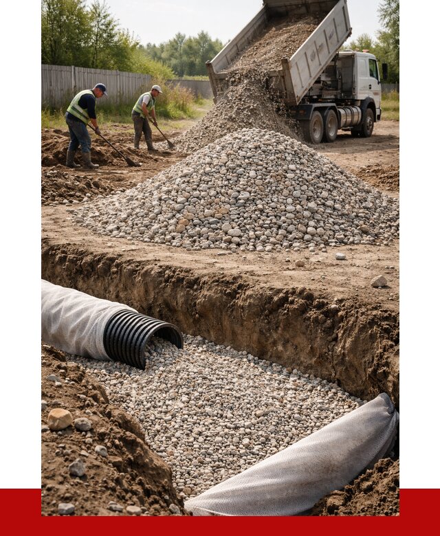 Гравий для дренажа в Приморско-Ахтарске от 2230 р., доставка ПРОНЕРУДПрр