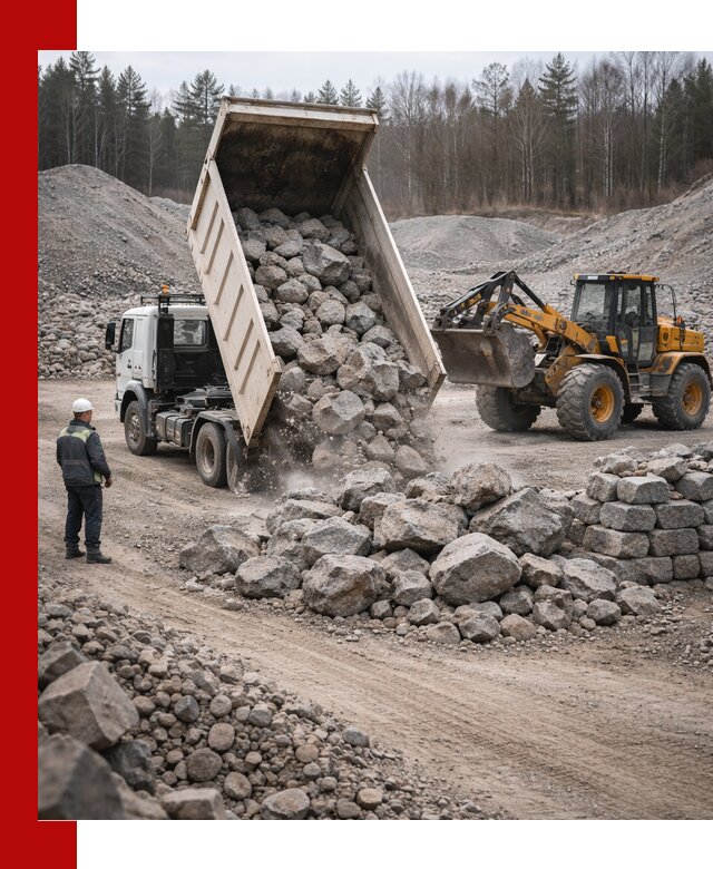 Доставка и продажа бутового гранитного камня в Приморско-Ахтарске