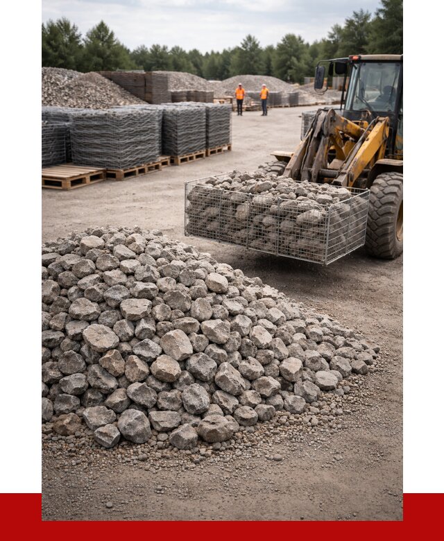 Камень для габионов фракция 70-150 в Приморско-Ахтарске от 4258 р. | ПРОНЕРУДПрр