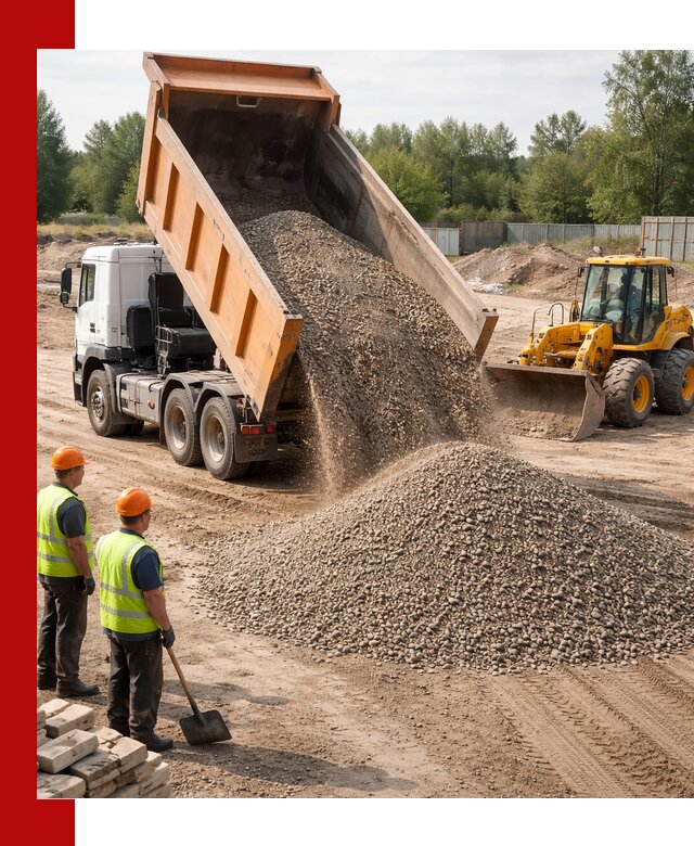 Доставка щебёночно-песчаной смеси ЩПС С7 в Приморско-Ахтарске