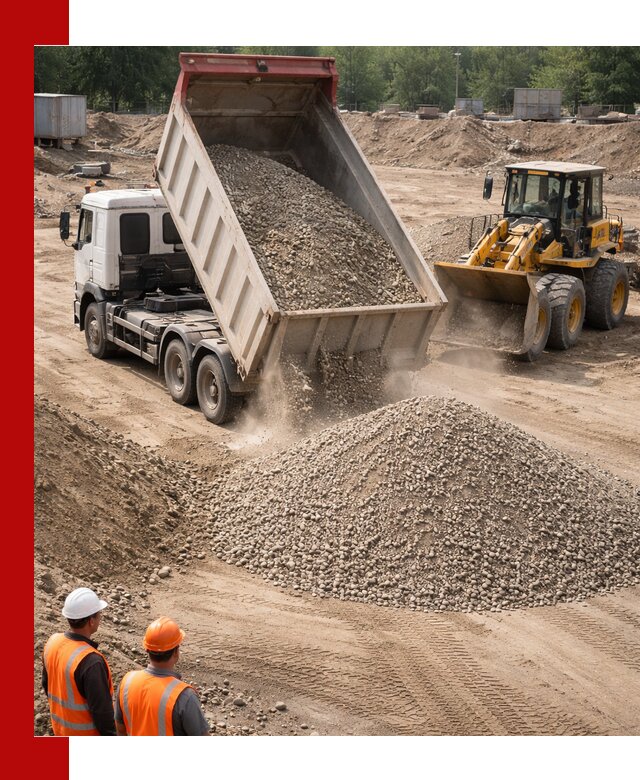 Щебень с песком (ЩГПС С2) с доставкой в Приморско-Ахтарске