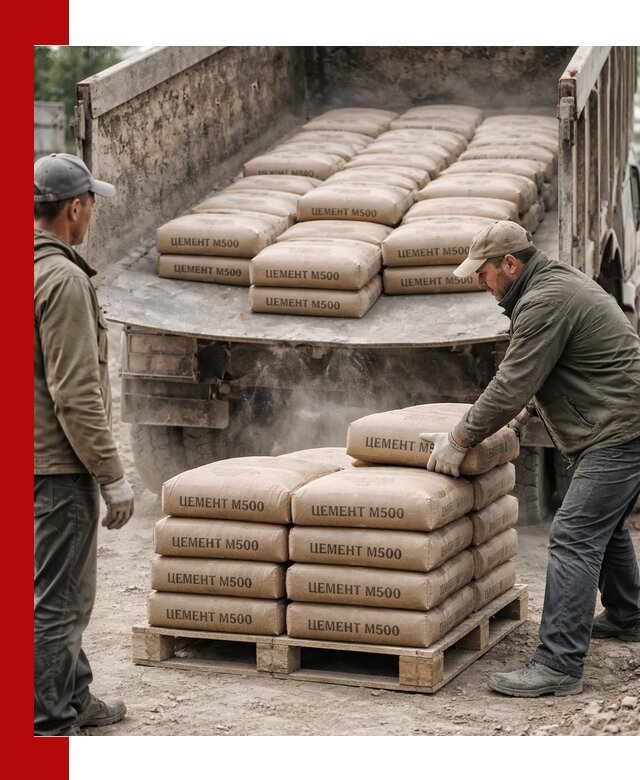 Цемент М500 с доставкой самосвалом в Приморско-Ахтарске