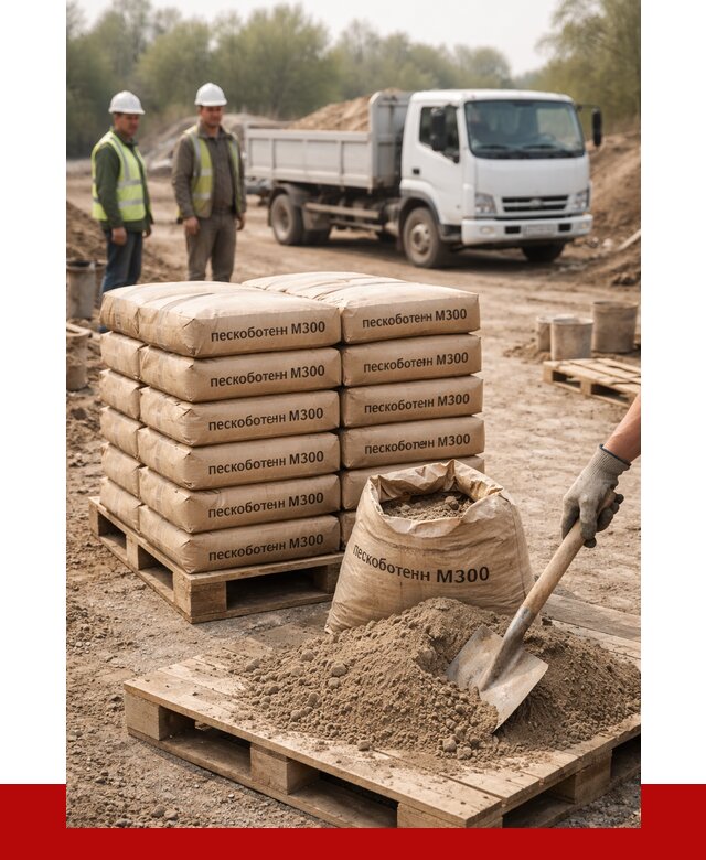 Пескобетон М300 в Приморско-Ахтарске с доставкой от 4714 р. за куб | ПРОНЕРУДПрр