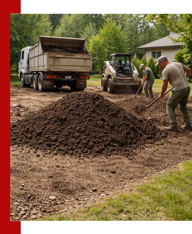 Доставка и укладка грунта для газона в Приморско-Ахтарске