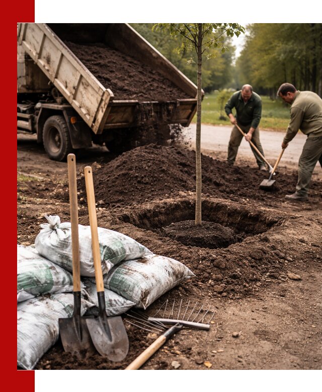 Грунт для посадки деревьев в Приморско-Ахтарске — доставка и подготовка почвы