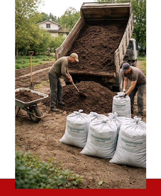Плодородная смесь в Приморско-Ахтарске от 4258 р./куб с доставкой | ПРОНЕРУДПрр