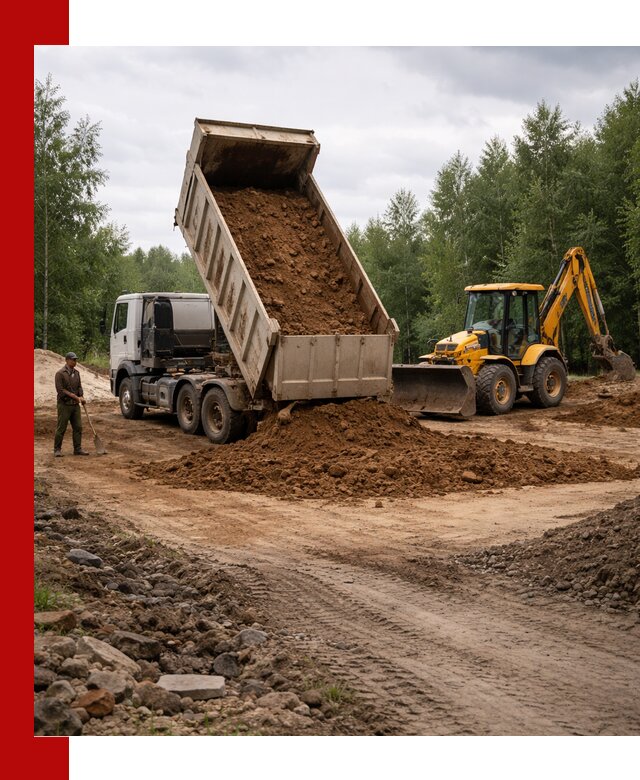 Доставка суглинка самосвалами в Приморско-Ахтарске подсыпка и планировка