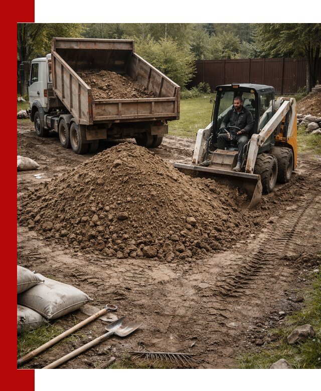Суглинок для планировки участков в Приморско-Ахтарске с доставкой и выгрузкой