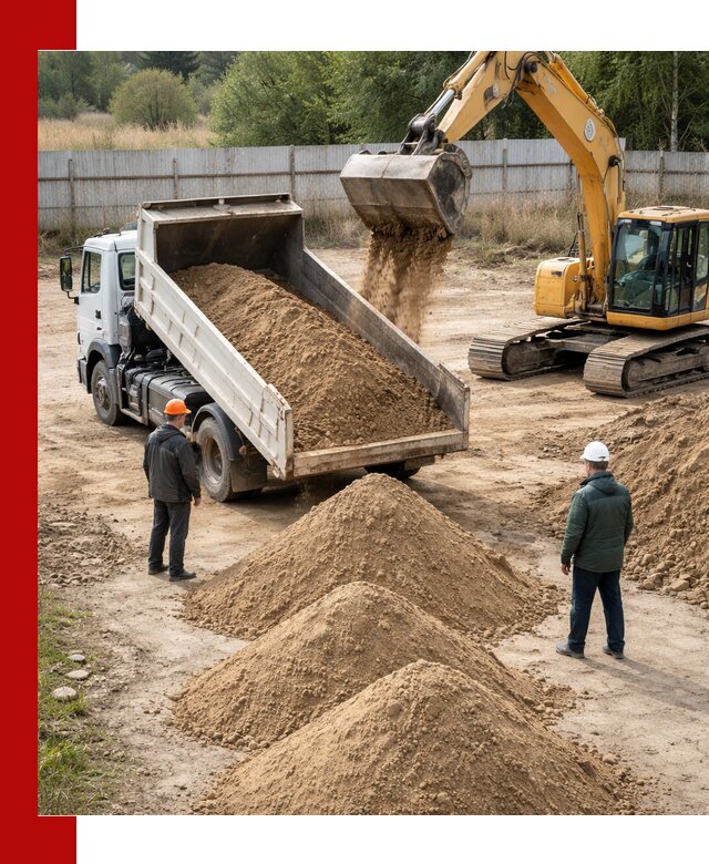 Доставка супеси вагонными и автопартиями в Приморско-Ахтарске