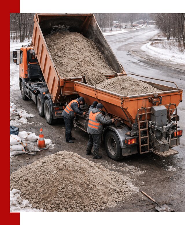 Поставка и вывоз пескосоля в Приморско-Ахтарске оптом и в розницу