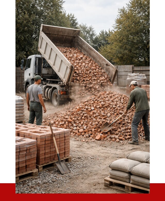 Бой кирпича в Приморско-Ахтарске с доставкой от 4258 руб/куб | ПРОНЕРУДПрр