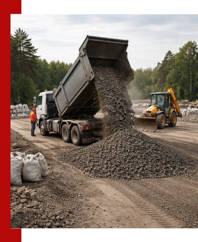 Доставка дробленого асфальта в Приморско-Ахтарске для дорожных работ