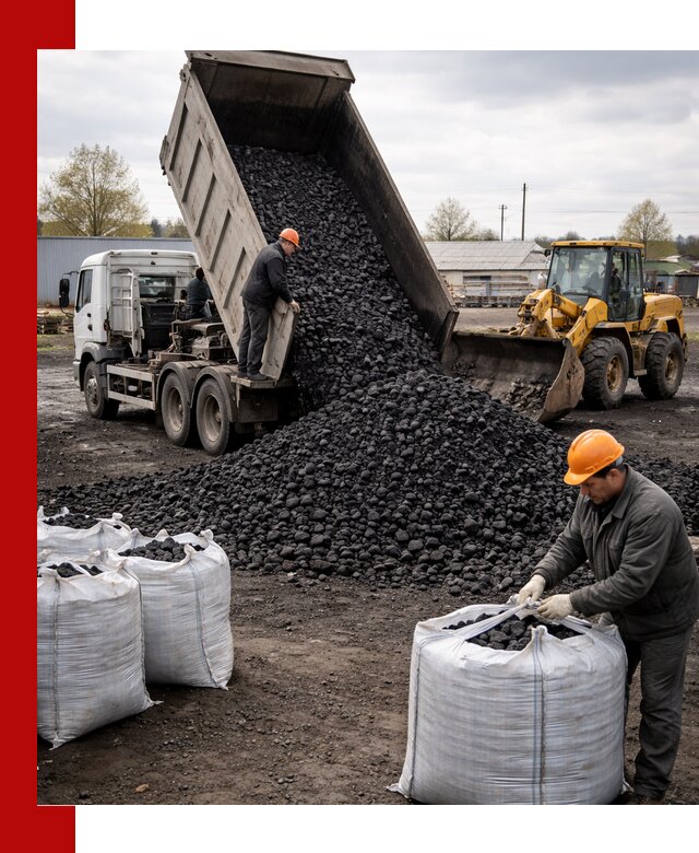 Доставка каменного угля в Приморско-Ахтарске оптом и в розницу
