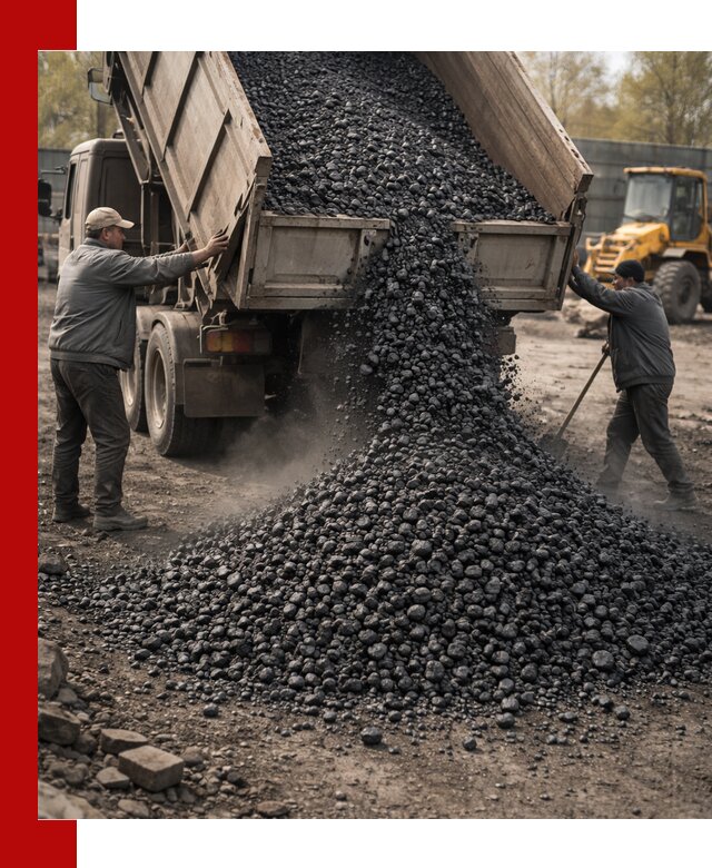 Доставка угля семечка самосвалами в Приморско-Ахтарске