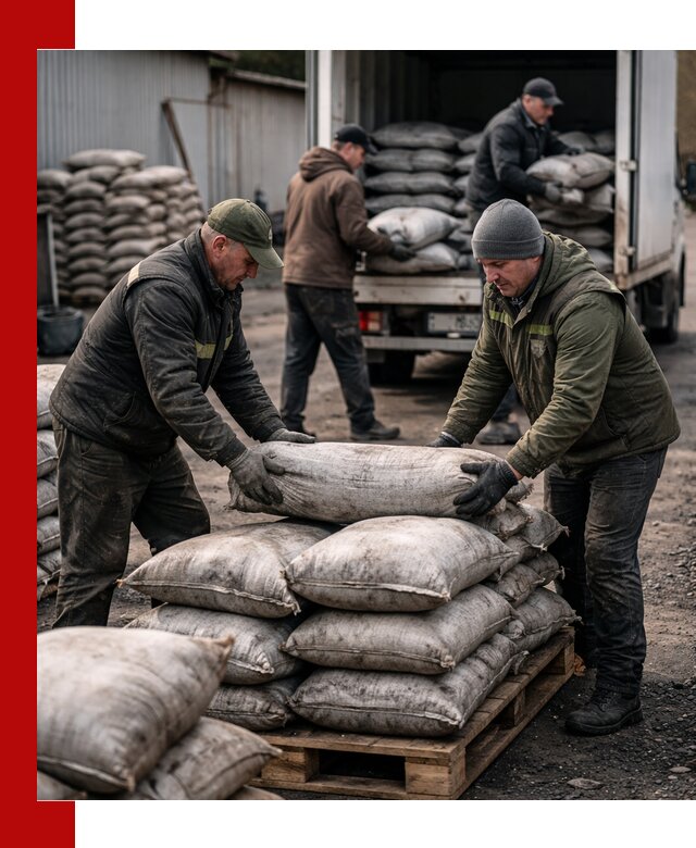 Доставка угля в мешках по выгодным ценам в Приморско-Ахтарске