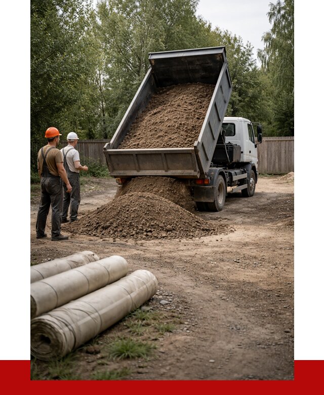 Доставка сыпучих материалов самосвалом в Приморско-Ахтарск от 4258 р. | ПРОНЕРУДПрр