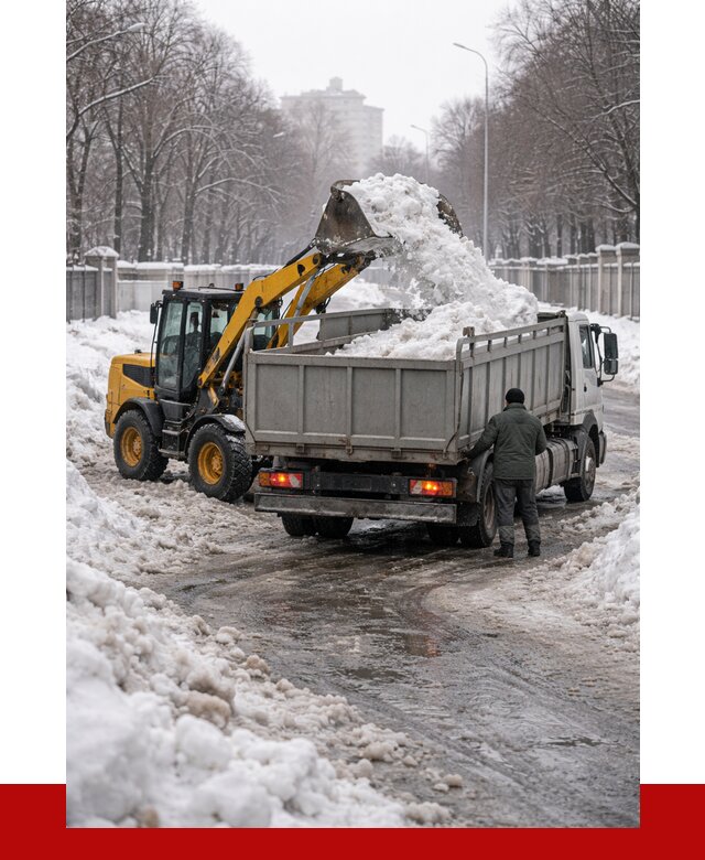 Вывоз снега с погрузкой в Приморско-Ахтарске от 3548 р. ПРОНЕРУДПрр