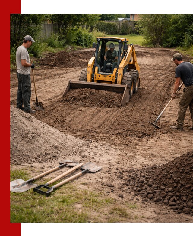 Планировка участка грунтом с вывозом и доставкой в Приморско-Ахтарске