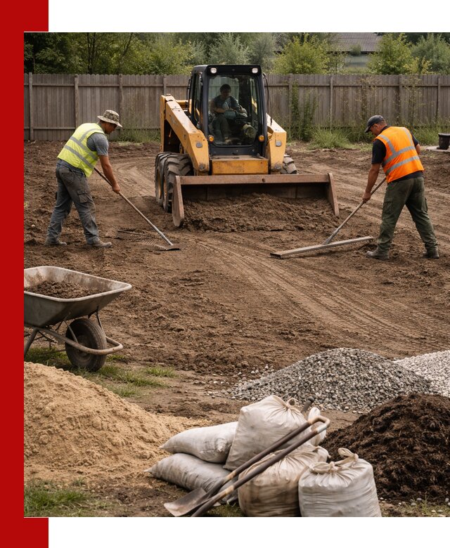 Выравнивание участка под строительство и благоустройство в Приморско-Ахтарске