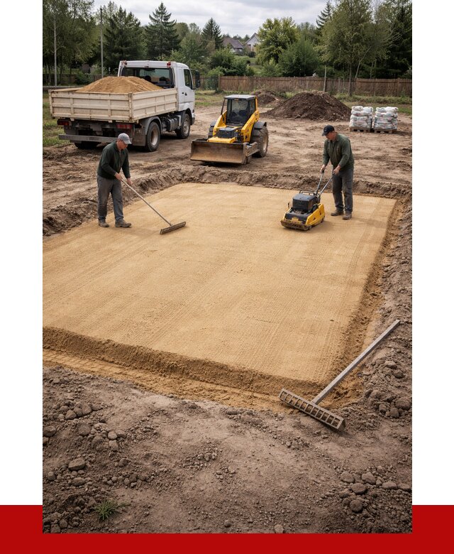 Устройство песчаной подушки в Приморско-Ахтарске от 4562 р. ПРОНЕРУДПрр